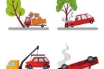 car accident, accident, crash