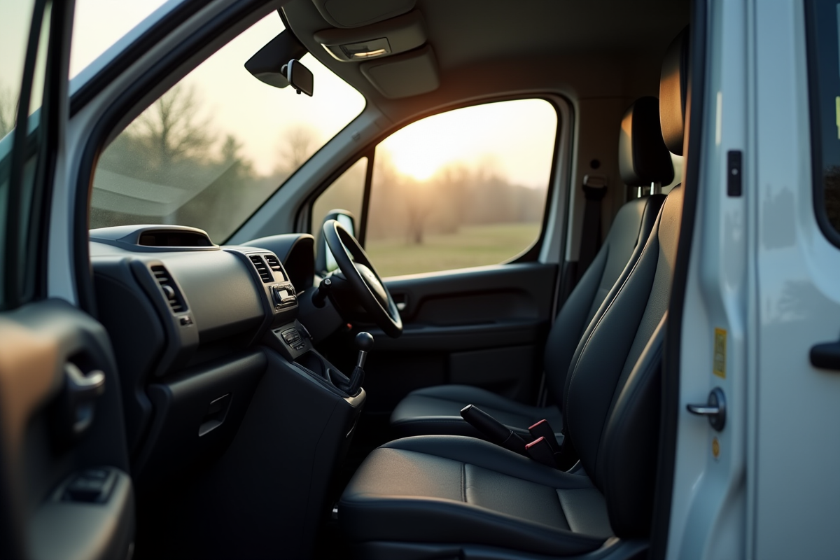 Intérieur Peugeot Partner Tepee vue du conducteur